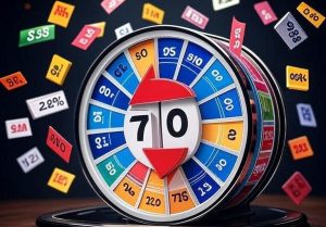 slot machine reel spinning with high RTP
